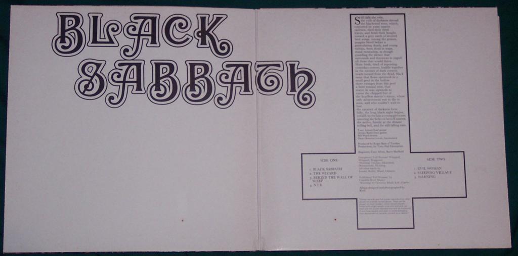 Black Sabbath: Black Sabbath CD 1970 s.t / 1st, debut + 1 bonus track  (live) NELCD 6002, UK, December 1986 - Yperano Records