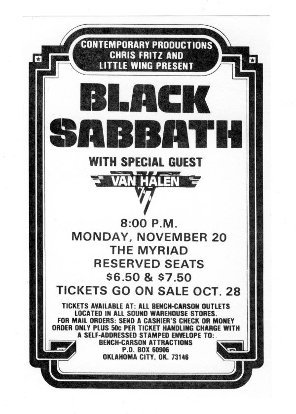 Never Say Die! Online – Tour Sabbath Black
